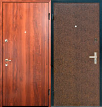 Двери металлические Ламинат + Винилискожа