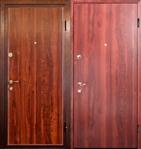 Металлическая дверь Ламинат (бронеконверт) + Ламинат