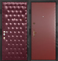 установка дверей эконом класса Винилискожа (дутая) + Винилискожа