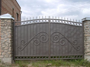 ворота на забор